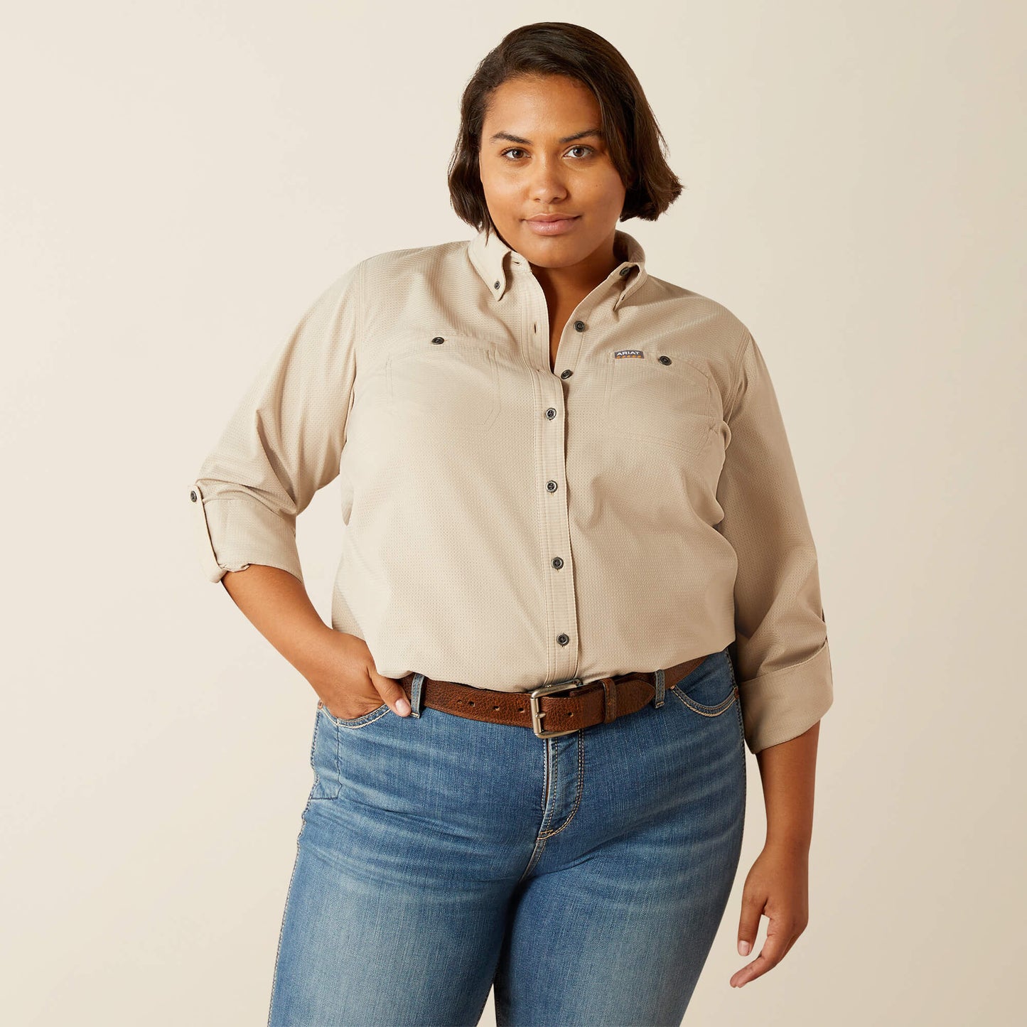 Rebar Made Tough 360 Airflow DuraStretch Work Shirt Ariat Women|Sale
