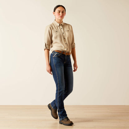 Rebar Made Tough 360 Airflow DuraStretch Work Shirt Ariat Women|Sale