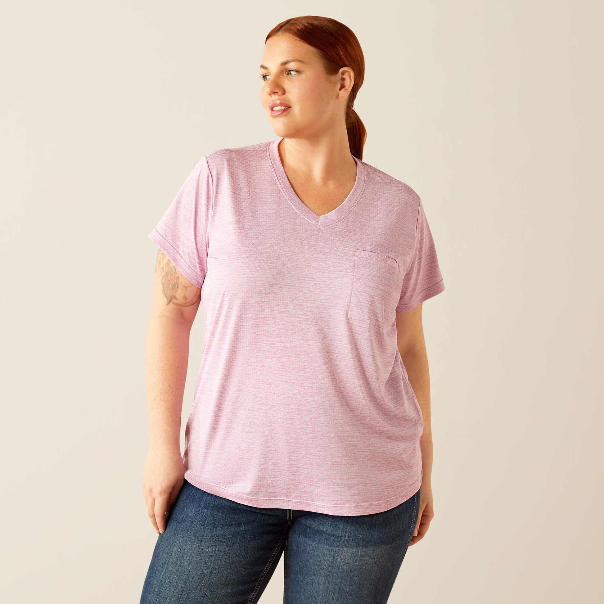 Rebar Evolution Work Hard V-Neck T-Shirt Ariat Sale