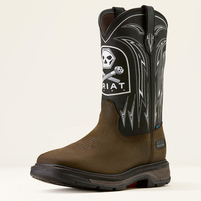 WorkHog XT Bolt Skull Waterproof Wide Square Toe Work Boot Ariat Work