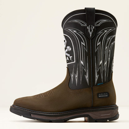 WorkHog XT Bolt Skull Waterproof Wide Square Toe Work Boot Ariat Work