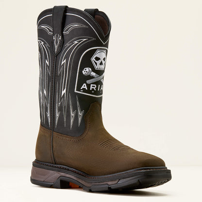 WorkHog XT Bolt Skull Waterproof Wide Square Toe Work Boot Ariat Work