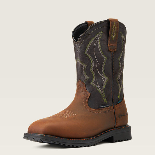 RigTek Wide Square Toe Waterproof Composite Toe Work Boot Ariat Work