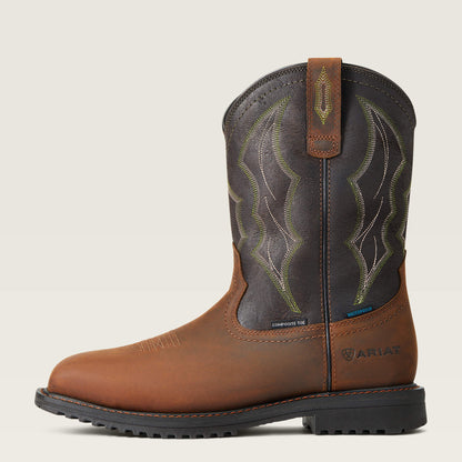RigTek Wide Square Toe Waterproof Composite Toe Work Boot Ariat Work