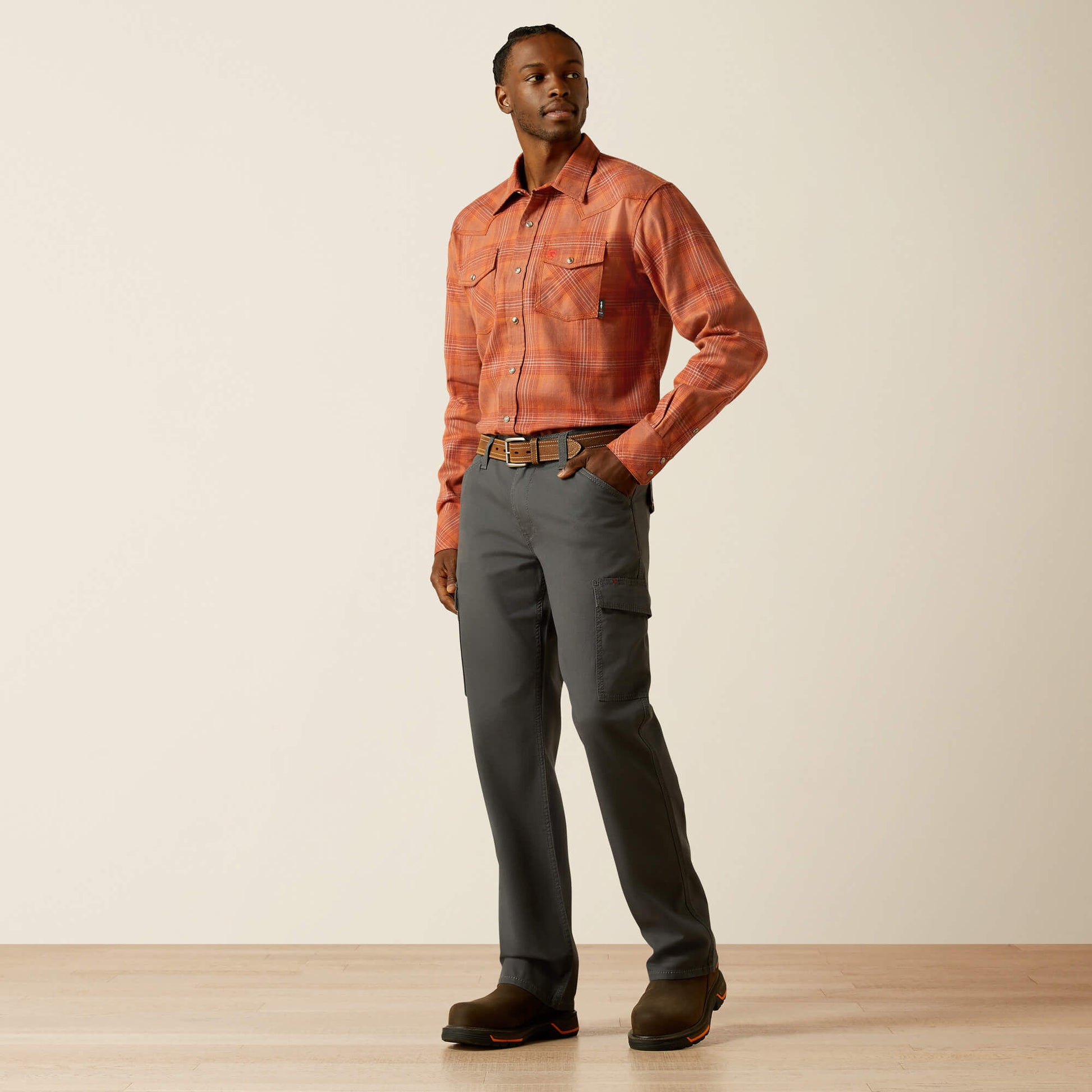 FR Wayne Retro Fit Snap Work Shirt Ariat Work|Sale