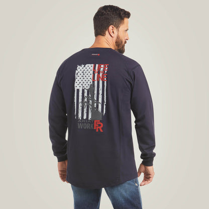 FR Air Life on the Line Graphic Top Ariat Work|Sale