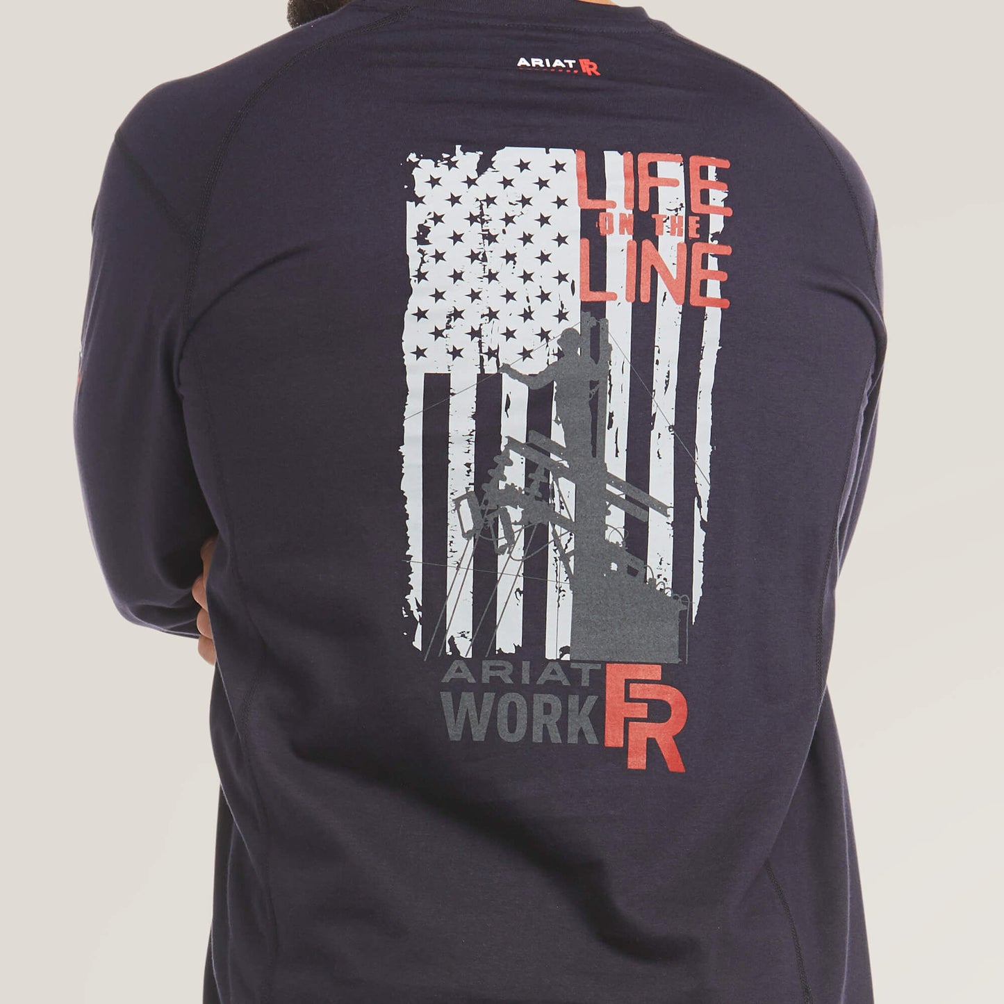 FR Air Life on the Line Graphic Top Ariat Work|Sale