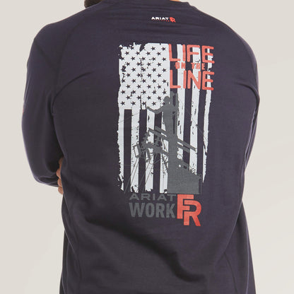 FR Air Life on the Line Graphic Top Ariat Work|Sale
