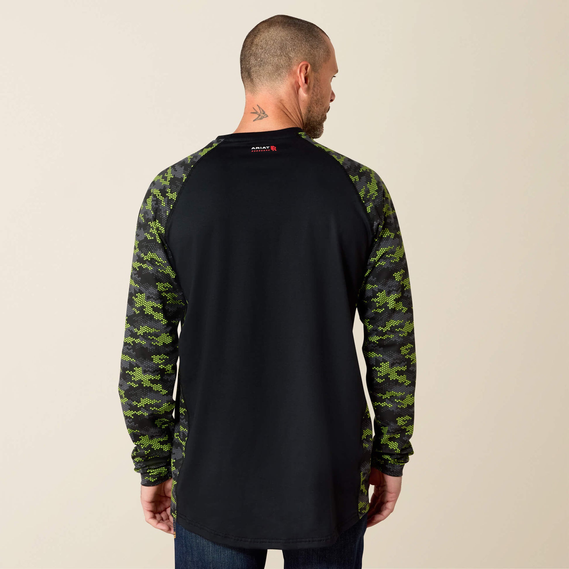 FR Stretch Camo Baseball T-Shirt Ariat Work|Sale