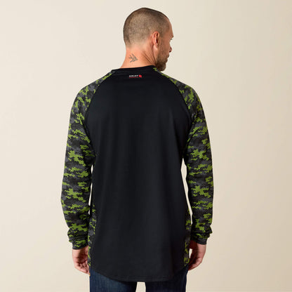 FR Stretch Camo Baseball T-Shirt Ariat Work|Sale