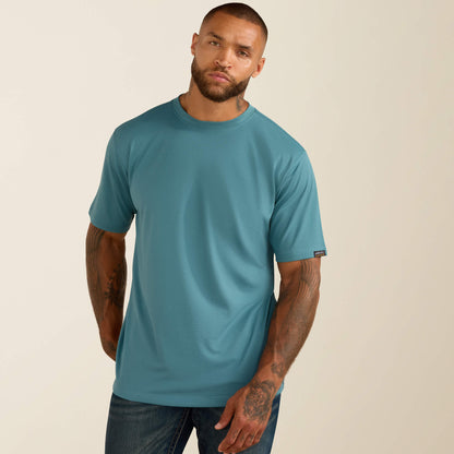 Rebar Heat Fighter Textured Logo T-Shirt Ariat Work
