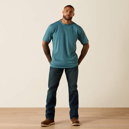 Rebar Heat Fighter Textured Logo T-Shirt Ariat Work