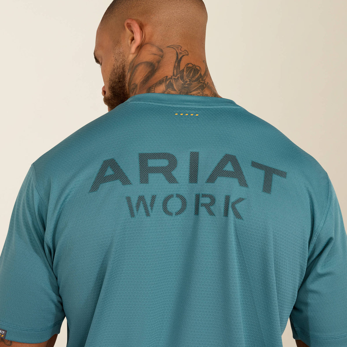 Rebar Heat Fighter Textured Logo T-Shirt Ariat Work