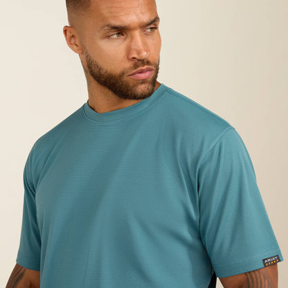 Rebar Heat Fighter Textured Logo T-Shirt Ariat Work