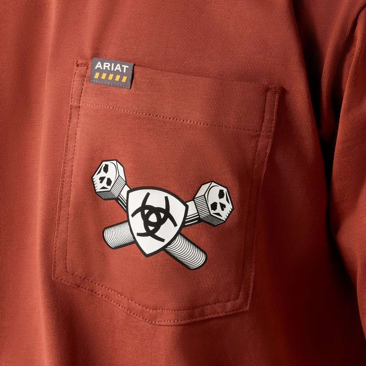 Rebar Cotton Strong Bolt Skull T-Shirt Ariat Work