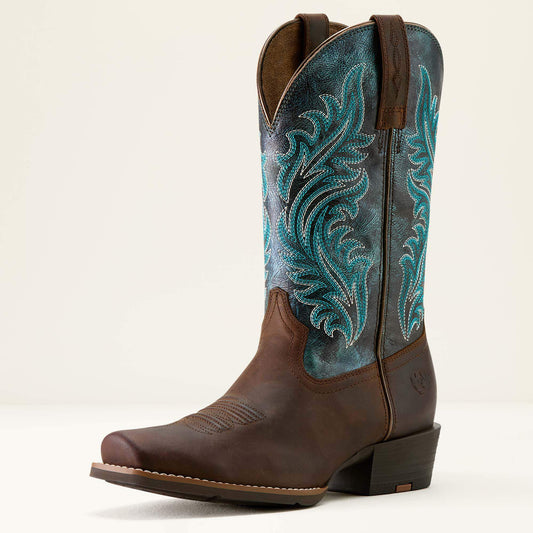 Round Up Narrow Cutter Toe Western Boot Ariat Sale
