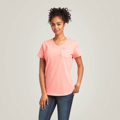 Rebar Cotton Strong V-Neck T-Shirt Ariat Sale