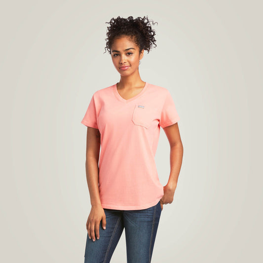 Rebar Cotton Strong V-Neck T-Shirt Ariat Sale