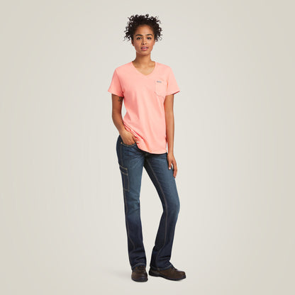 Rebar Cotton Strong V-Neck T-Shirt Ariat Sale