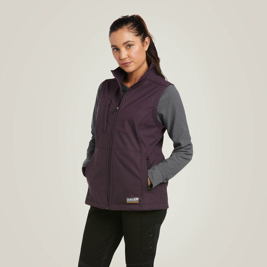 Rebar Stretch Canvas Softshell Vest Ariat Sale
