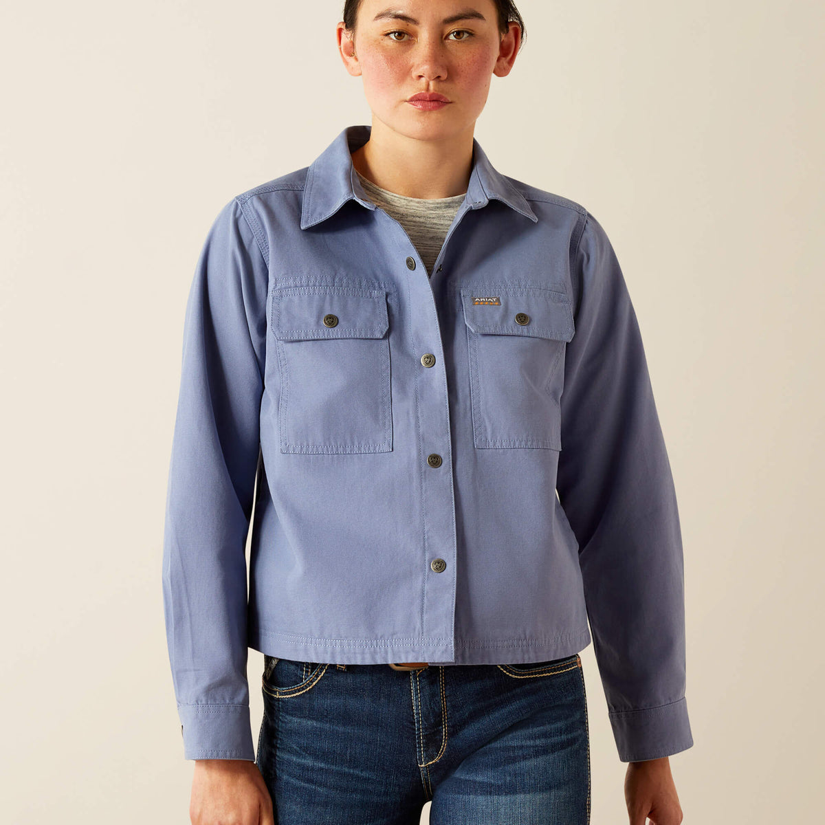 Rebar Cropped Woven Shirt Jacket Ariat Sale