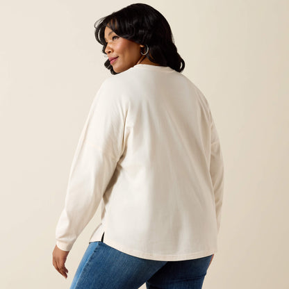 Canvas Oversized Long Sleeve T-Shirt Ariat Sale