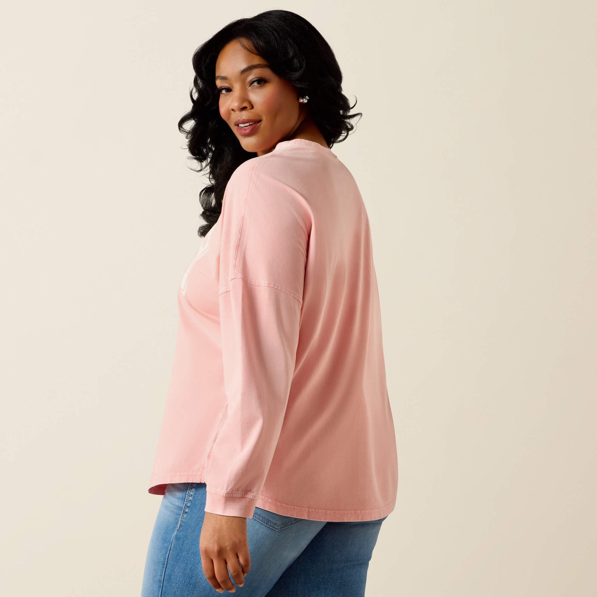 Canvas Oversized Long Sleeve T-Shirt Ariat Sale