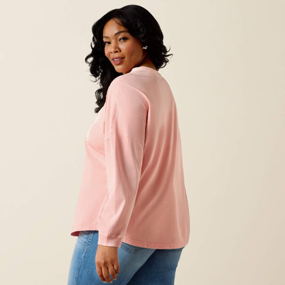 Canvas Oversized Long Sleeve T-Shirt Ariat Sale