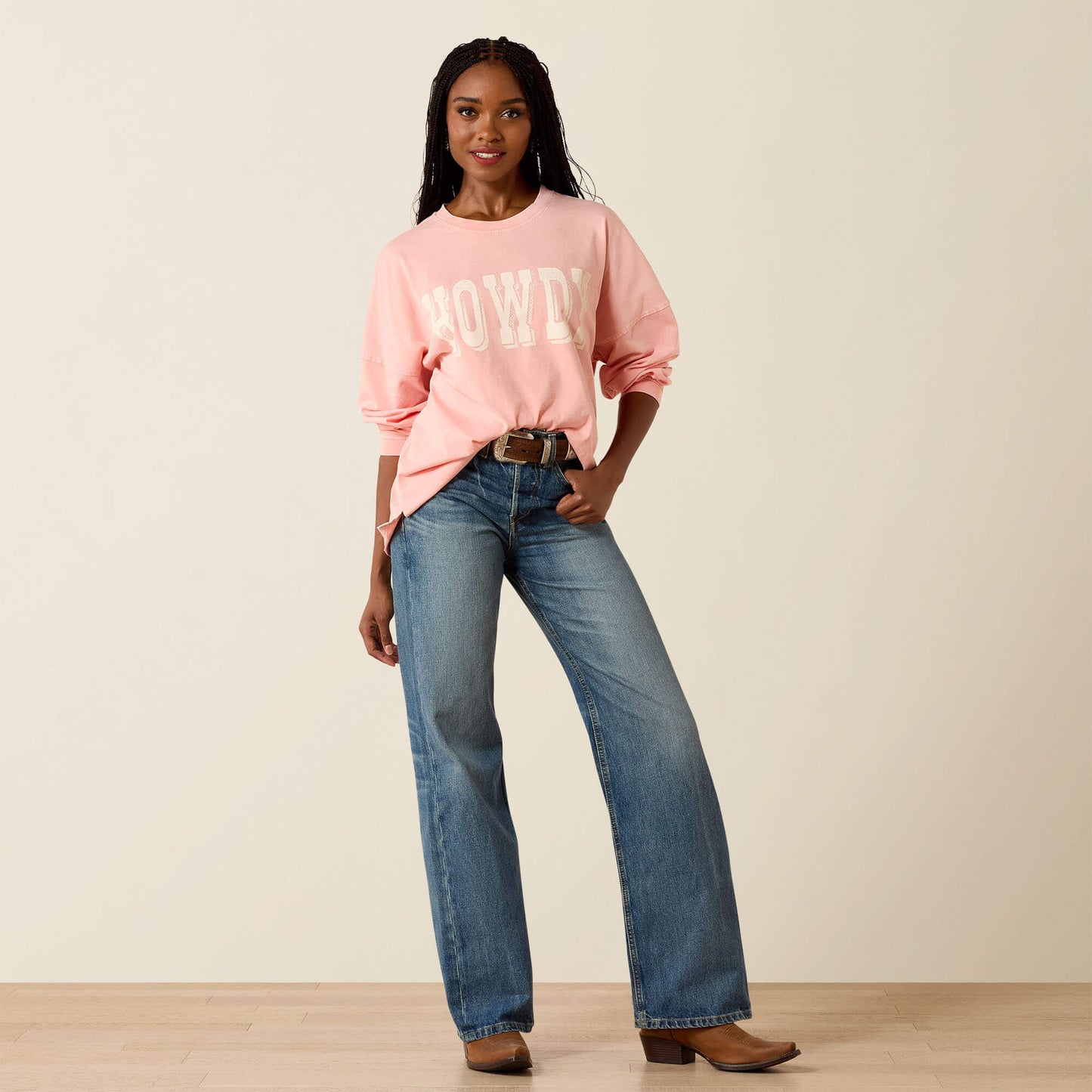 Canvas Oversized Long Sleeve T-Shirt Ariat Sale