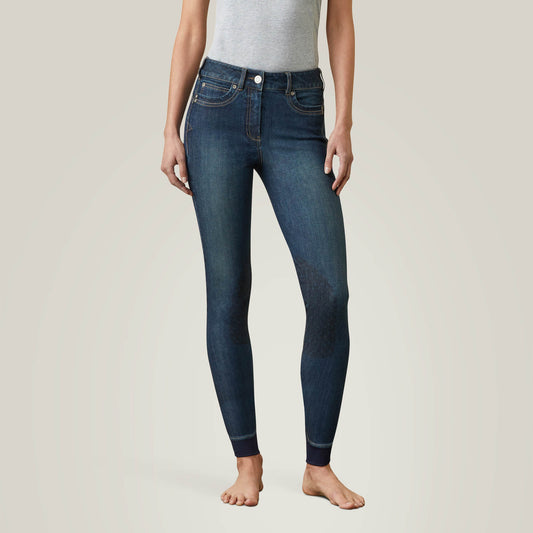 Halo Denim Knee Patch Breech Ariat Sale