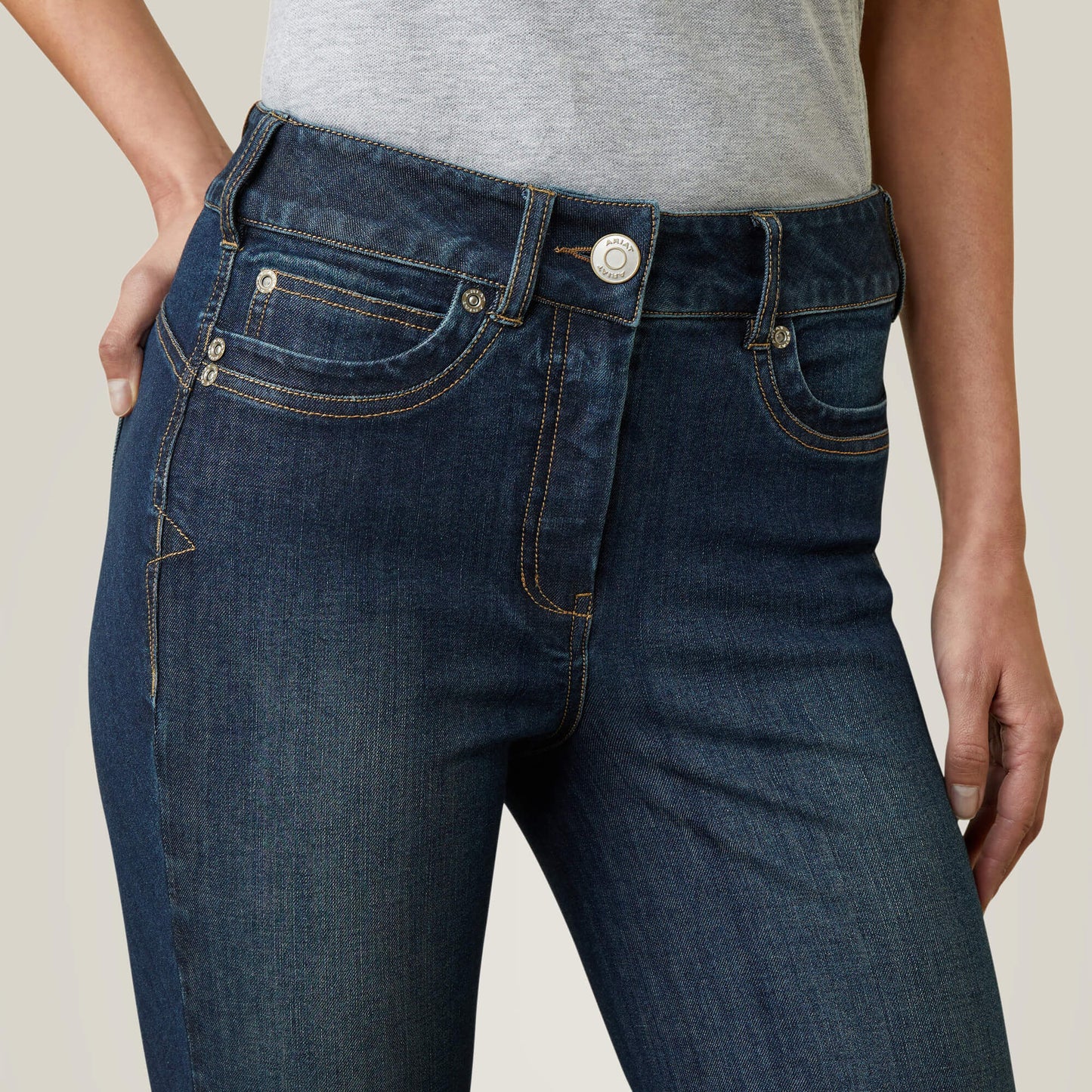 Halo Denim Knee Patch Breech Ariat Sale