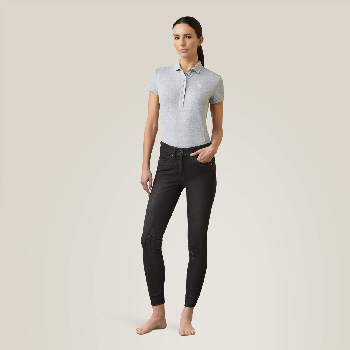 Halo B Denim Knee Patch Breech Ariat Sale